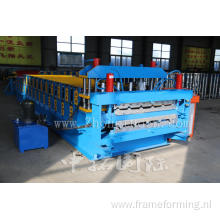 Double Layer for Glazed Trapezoidal Roof Tile Machine